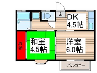 パセオアオキの物件間取画像